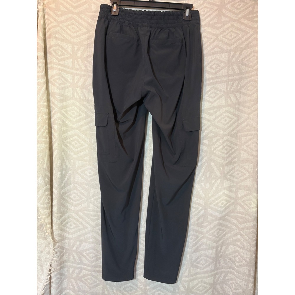 Athleta Black Ankle high rise Cargo Pants Womens Size 8T Straight‎ Leg - Picture 3 of 8